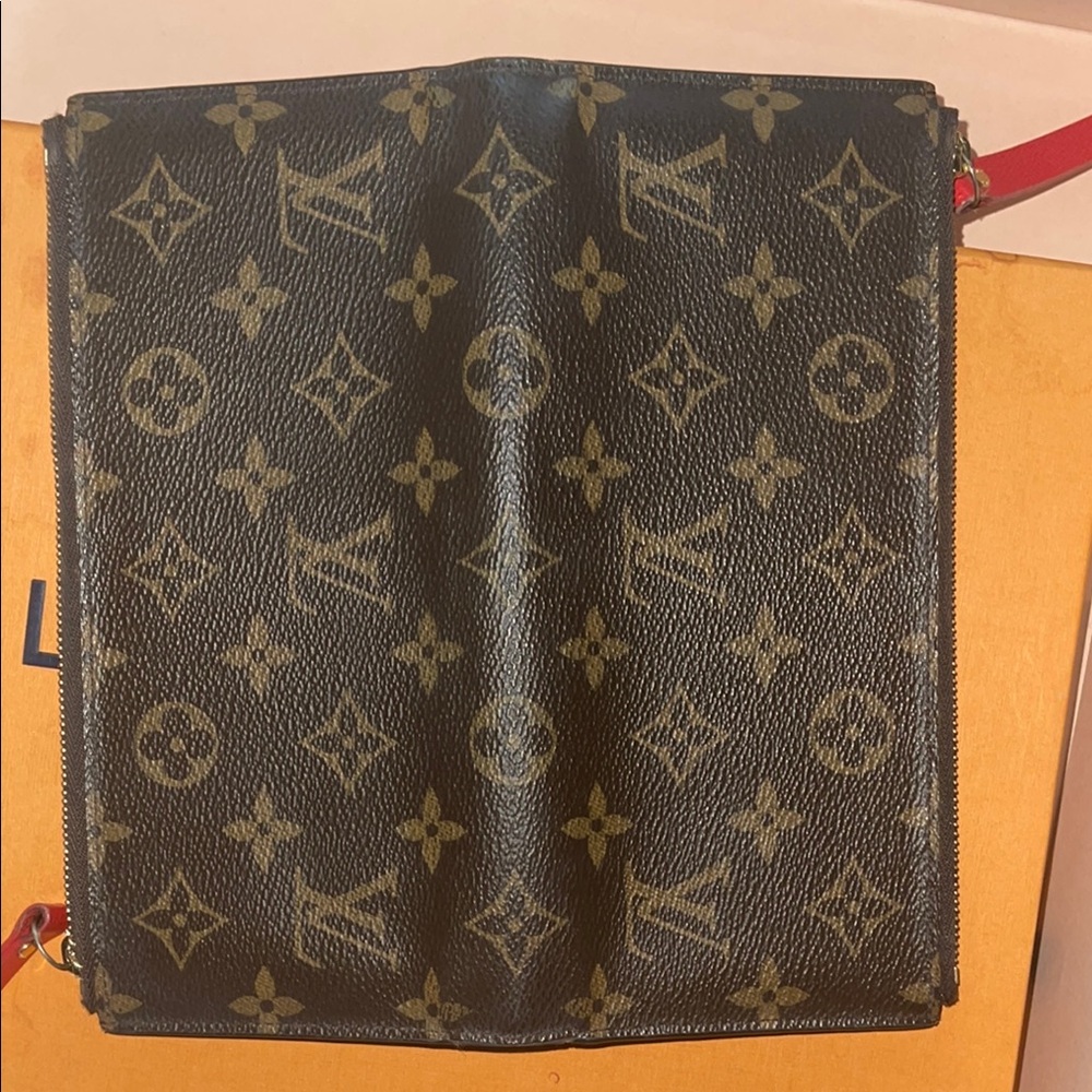 Monogram Adele Wallet Coquelicot Authentic - image 4